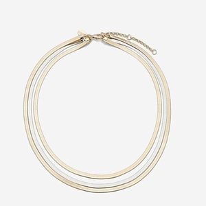 Express Three Row Omega Chain Necklace